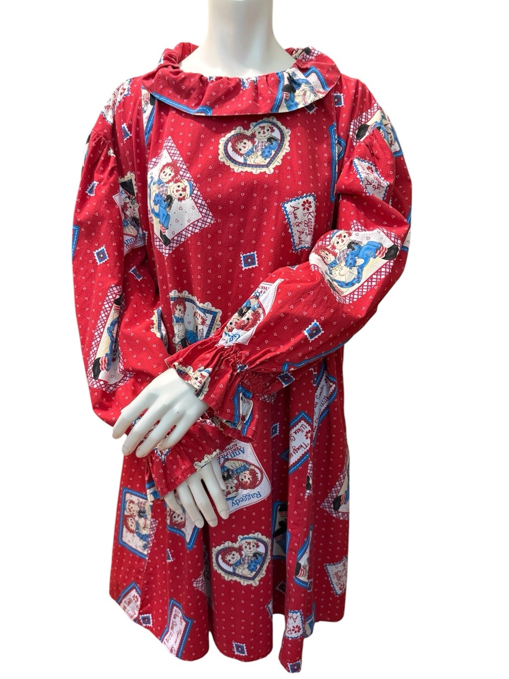 Women’s Vintage 1970’s Handmade Raggedy Ann & Andy Dress Halloween Costume
